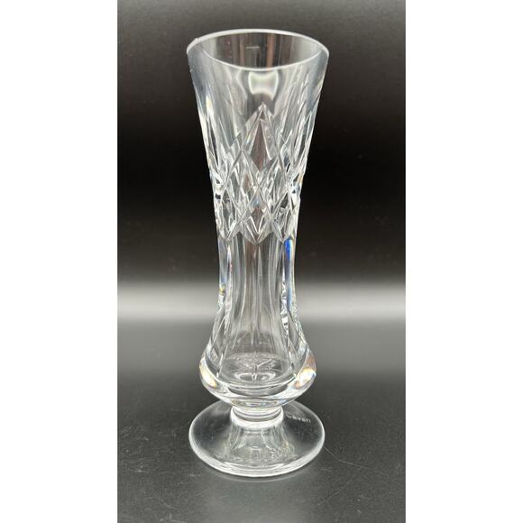 Vintage Cavan Irish Crystal Footed Pedestal Bud Vase Ireland 6.5” - Picture 1 of 7